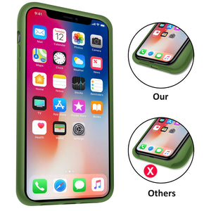 iPhone X Xs Case Liquid Silicone Gel Rubber Full Body Protection Shockproof