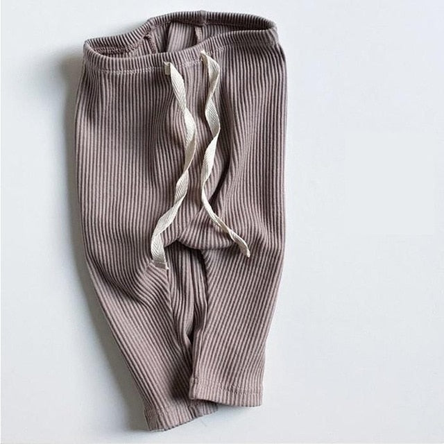 Baby Boys Girls Solid Leggings