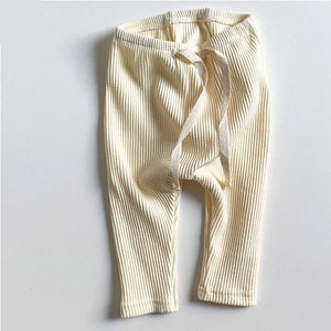 Baby Boys Girls Solid Leggings