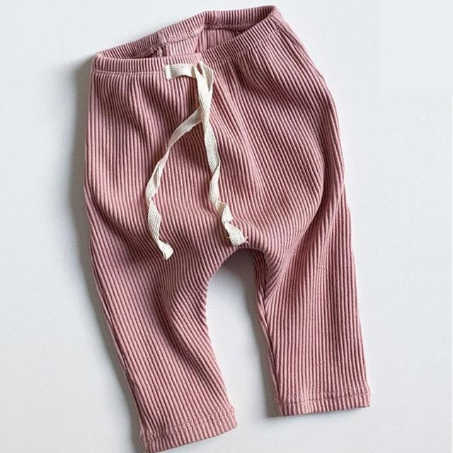 Baby Boys Girls Solid Leggings