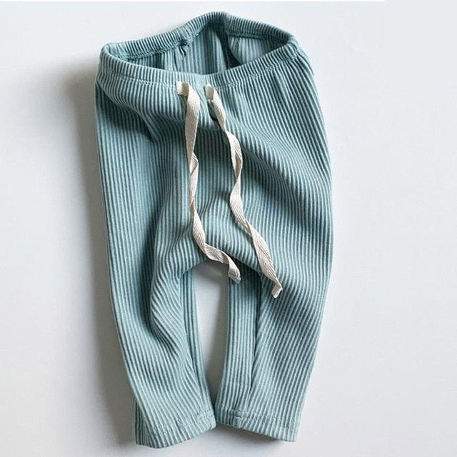 Baby Boys Girls Solid Leggings