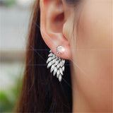 Crystal Flower Drop Earrings