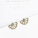 Crystal Flower Drop Earrings