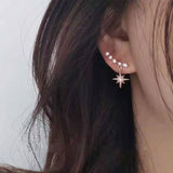 Crystal Flower Drop Earrings