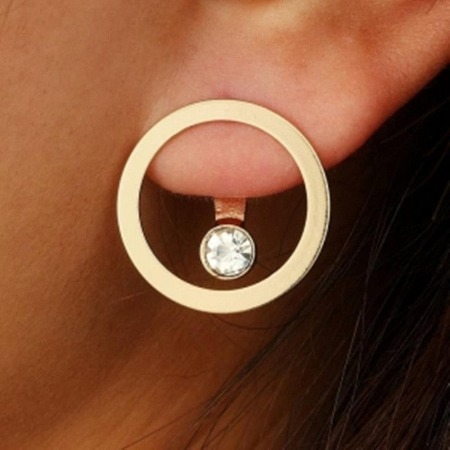Crystal Flower Drop Earrings