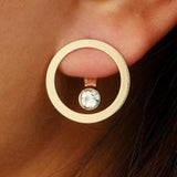 Crystal Flower Drop Earrings
