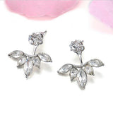 Crystal Flower Drop Earrings