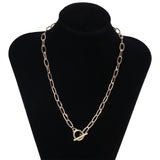 Baroque Pearl Coin Pendant Choker Necklace