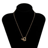 Baroque Pearl Coin Pendant Choker Necklace