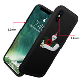 iPhone X Xs Case Liquid Silicone Gel Rubber Full Body Protection Shockproof