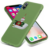 iPhone X Xs Case Liquid Silicone Gel Rubber Full Body Protection Shockproof